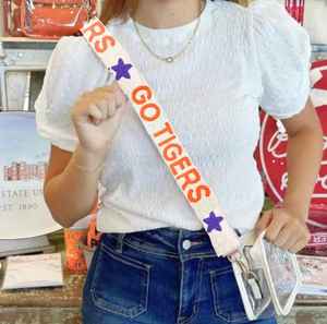 Correa de Repuesto para Bolso Bandolera con Bordado de Cuentas y Diseño de Equipo Deportivo, Accesorio para el Día del Partido, con Letras Personalizadas - Product Image 2