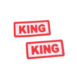 Custom 3D Embossed Rubber PVC <b>Sew</b>-<b>On</b> <b>Patches</b> with Nonwoven Felt Fabric for Clothing - Product Image 2