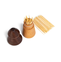 Vente en gros de porte-cure-dents en bois de style antique sur mesure, boîte à cure-dents avec logo personnalisé, article de table pour les fêtes