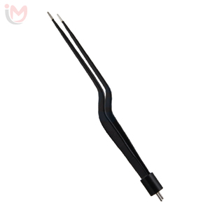 Pince bipolaire à baïonnette antiadhésive, pince chirurgicale incurvée en acier de 20,0 cm pour instrument chirurgical - Product Image 3