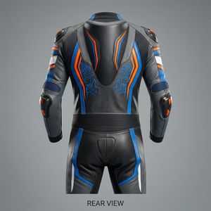 Traje de Motociclismo Profesional para Hombre, Homologado por la CE, Traje de Motocicleta de Cuero Protector, Impermeable, de una Pieza - Product Image 2