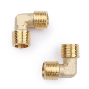 Conector de Codo Roscado Macho a Macho de Latón BSP BTP NPT, Adaptador de 90 Grados para Tuberías de Suministro de Agua - Product Image 4