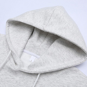 Sudadera con capucha OEM personalizada de alta calidad para hombre, ropa de calle de peso pesado, sudadera básica de mezcla de algodón para hombre - Product Image 6