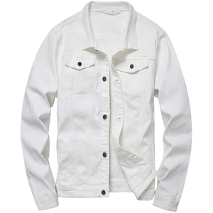 Veste en coton pour homme personnalisée à 100% en coton, veste en jean streetwear pour homme avec logo brodé personnalisé - Product Image 4