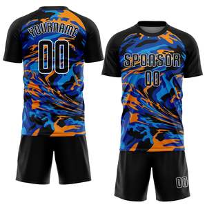 Tenue de football surdimensionnée de haute qualité pour équipe, 100 % polyester, légère, séchage rapide, respirante, personnalisable - Product Image 1