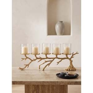Support de bougie 33 cm à double support, durable, décoration d'intérieur - Product Image 3