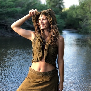 Chaleco Boho sin Mangas con Capucha, Ligero y de Algodón Suave, con Estilo Étnico Tribal para el Verano y Viajes - Product Image 4