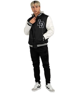 Chaquetas Varsity Personalizadas al por Mayor para Hombre, Chaqueta Bomber de Béisbol Estilo Universitario, Chaquetas Varsity Estilo Vintage - Product Image 1