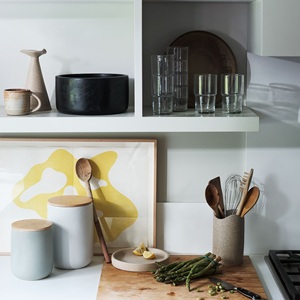 Premium Ceramic <b>Utensil</b> <b>Holder</b> Matte Speckled Finish Tall Body High Capacity Heat Resistant Stable <b>Kitchen</b> Counter organizer - Product Image 4