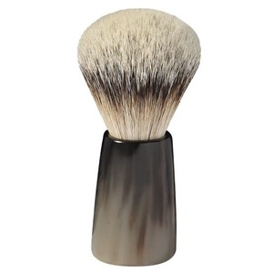 Cepillo Redondo Ecológico Hecho a Mano de Cuerno de Búfalo de ILAHI con Mango de Cuerno para Afeitar y Personalización de Halloween - Product Image 4