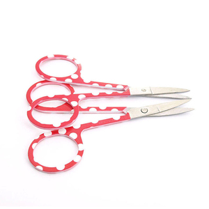 Hot Selling Red Dot Nail Scissors Straight Precision <b>Edge</b> Stainless Steel Manicure Pedicure Scissor Eyebrow <b>Trimmer</b> Wholesaler - Product Image 6