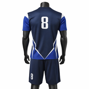 Ensemble d'uniformes de volley-ball personnalisés pour hommes, maillot et short, séchage rapide, respirant, polyester, kit d'équipe, impression par sublimation, OEM, marque privée - Product Image 2