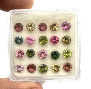 พลอยทัวร์มาลีนทรงกลมธรรมชาติ ขนาด 4.50 มม. พลอยทัวร์มาลีนเจียระไนสำหรับทำเครื่องประดับ ได้รับการรับรองจาก IGI - Product Image 6