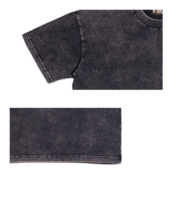 Custom Design Printed Oversized <b>Black</b> Drop Shoulder Acid Wash T-<b>shirt</b> Distrested Heavyweight Cotton t <b>Shirt</b> Men - Product Image 5