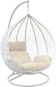 Fauteuil suspendu en rotin de luxe pour terrasse extérieure, balcon, jardin, hôtel, complexe hôtelier, fabrication OEM - Product Image 2