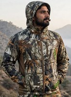 Ensemble de chasse camouflage respirant personnalisé, veste et pantalon de chasse en plein air, imperméable, tactique, polyester, pour adultes