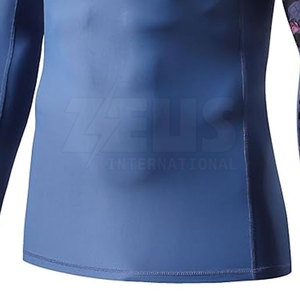 Latest Design MMA Wear Solid Color Rash Guard Top Selling Best Product Rash Guard In Long Sleeve Customized - Product Image 4