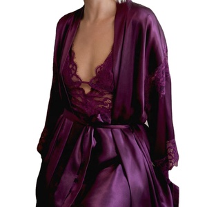 ชุดนอนผ้าไหมแท้ 100% ดีไซน์ใหม่ คุณภาพสูง ขายดี ราคาถูก ระบายอากาศได้ดี สวมใส่สบาย สีตามสั่ง - Product Image 5