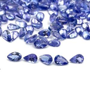 Lot en gros de pierres précieuses naturelles Tanzanite taille poire facettées pour bijoux - Product Image 6