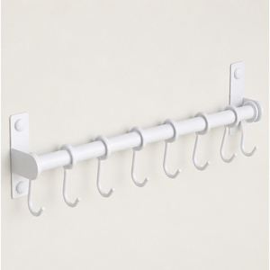 Wholesale Wall Mounted Pot and Pan Hanging Rack Rail with <b>Hooks</b> Stainless Steel <b>Kitchen</b> Utensil Organizer <b>Kitchen</b> Utensil Holder - Product Image 5