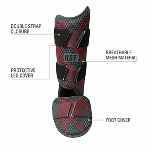 Custom Baseball Leg <b>Protector</b> Shin guard Foot Guard Adjustable Padded Protective Sports Equipment catcher leg guard Wholesale - Product Image 4