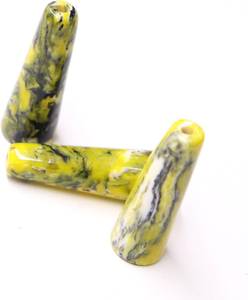 Handmade <b>Resin</b> Beads Blue Green Swirl Cylinder Shape Art <b>Craft</b> Jewelry Making Supplies - Product Image 5