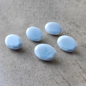 AAA+ Quality Natural <b>Blue</b> <b>Opal</b> Faceted Cut Oval Shape Calibrated Loose Third Party Certified for Jewelry Making All Sizes - Product Image 4