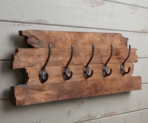 Premium Metal <b>Hook</b> With Wooden Base Perfect For Minimalist Home Decorative Storage And Practical Organization - Product Image 1