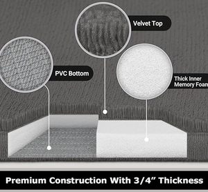 Tapis de bain personnalisé en mousse à mémoire de forme, antidérapant, grand tapis de salle de bain, tapis de sol, tapis de cuisine, doux et absorbant - Product Image 2