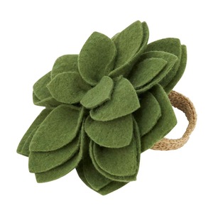 Fabric Flower Napkin <b>Ring</b> 4.5cm Width Eco-Friendly Modern Table Decoration Wedding Accessory - Product Image 3