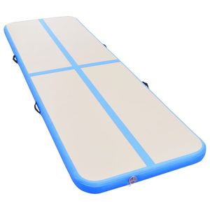 Tapis de gymnastique gonflable en PVC bleu avec pompe 315"x39.4"x3.9"-Équipement et accessoires de gymnastique - Product Image 3