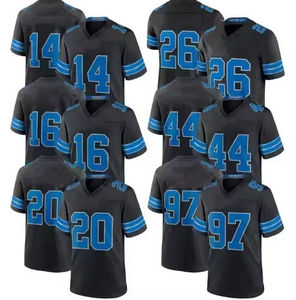 Camiseta de Fútbol Americano Personalizada al por Mayor, con Malla Cosida, Transpirable, con Logotipo Personalizado, Impresión por Transferencia de Calor, Secado Rápido, Ropa Deportiva para Equipos - Product Image 2