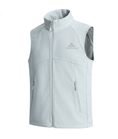 Dames Herfst Zomer Unisex Winddicht Waterdicht Outdoor Soft Shell Membraan Rits Opstaande kraag Effen Vestjas Trekking Dun