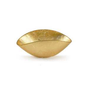 Frutero de Metal Dorado Martillado de Lujo, Plato para Servir Ensaladas con Acabado de Latón Premium, Elegante Centro de Mesa Grande - Product Image 5