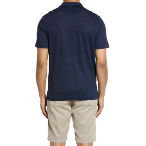 Camiseta de Manga Corta Azul Marino para Hombre, Corte Regular, Estampado Personalizado, Estilo Casual, 100% Algodón, Cuello Redondo, Transpirable - Product Image 2