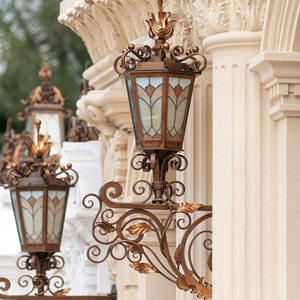 Traditional Wrought Iron Living Room Bedside Wall Home Lighting Vintage Interior Design Home Bedroom Garden Wall Lamp - Product Image 2