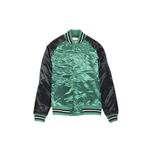 New Style Wholesale Custom Satin Quilted Windproof Breathable <b>Varsity</b> <b>Jacket</b> Women's Regular Length Full Satin <b>Jackets</b> - Product Image 2