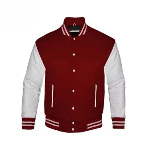 Veste de sport de haute qualité pour hommes, style universitaire, personnalisable, avec lettres brodées, impression personnalisée, style baseball, grande taille. - Product Image 3