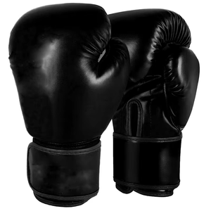 Gants de boxe en cuir vert et blanc avec fermeture à lacets pour les poignets, pour l'entraînement des adultes - Product Image 2