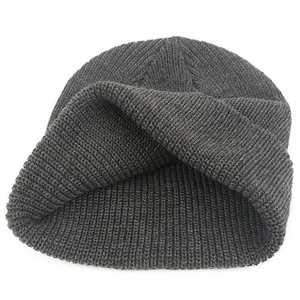 Custom Latest Design Hot Selling Plain Knitted Unisex Skull <b>Beanie</b> Winter <b>Hat</b> Acrylic <b>Wool</b> Fabric - Product Image 5