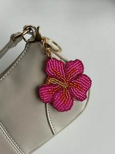 Decorative Artisan Embroidered Beaded Keychain with Unique Handmade Beadwork for Fashion and Lifestyle Accessories - Product Image 1