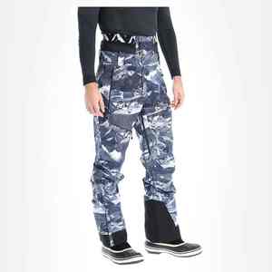 Pantalones de aventura resistentes para hombre con rodillas articuladas y ventilación estratégica para nieve profunda, pantalones de esquí y nieve con estampado. - Product Image 1
