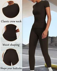 Ensemble de yoga de haute qualité pour femmes, vêtements de sport pour femmes, ensembles de yoga à séchage rapide, coupe ajustée - Product Image 1