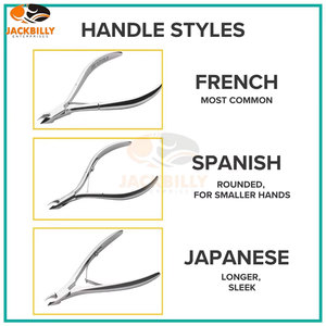 Alicates Profesionales para Cutículas de Acero al Carbono con Mandíbula de 6 mm y Diseño de Mango Francés con Doble Resorte para un Cuidado Preciso de las Uñas - Product Image 4