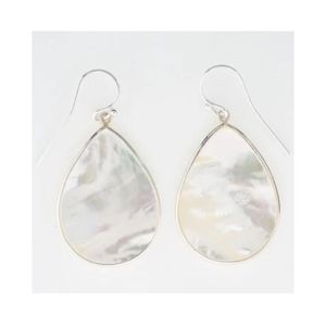 2026 FAVORIS DES CLIENTS Boucles d'oreilles créoles coquillage plaqué argent blanc pour la mode estivale, la plage et les tenues élégantes de mariage - Product Image 4