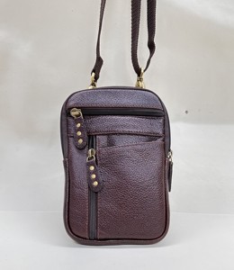 Nouvelle Sacoche Téléphone Homme en Cuir Véritable Imperméable avec Logo Personnalisé 2026 pour Ceinture – Pochette Mobile Tendance - Product Image 2