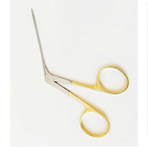 Micro Alligator EAR Forceps 3.5" Straight With Gold Handle 1.45mm SERRATED JAWS Sinus ENT Surgical Instruments by <b>Blush</b> surgical - Product Image 2