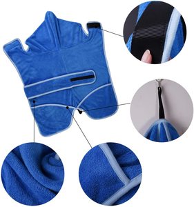 Sweat à capuche pour chien en molleton de coton bleu personnalisé avec capuche et poche |   Couverture Douce et Chaude Toutes Saisons pour Chiens de Petite, Moyenne et Grande Taille - Product Image 4