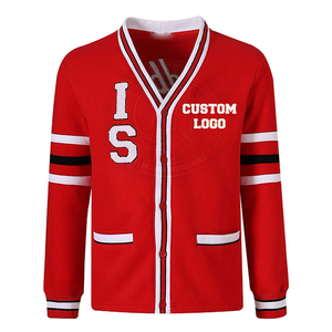 เสื้อคาร์ดิแกนผู้หญิง คอลเลคชั่นกรีก IND Custom Logo ISU University คอวี ผ้าฝ้าย 100% แขนยาว สไตล์ Preppy ติดกระดุมเต็มตัว - Product Image 1