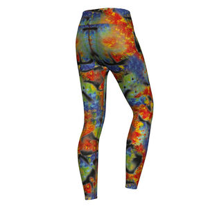 เลกกิ้งออกกำลังกายโยคะเอวกลางคุณภาพดี ราคาถูกจากโรงงานโดยตรง บริการ OEM แบบซับลิเมชั่นสำหรับผู้หญิง ป้องกันแบคทีเรีย - Product Image 2